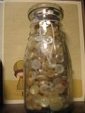 Pevely Missouri buttons in Pevely jar